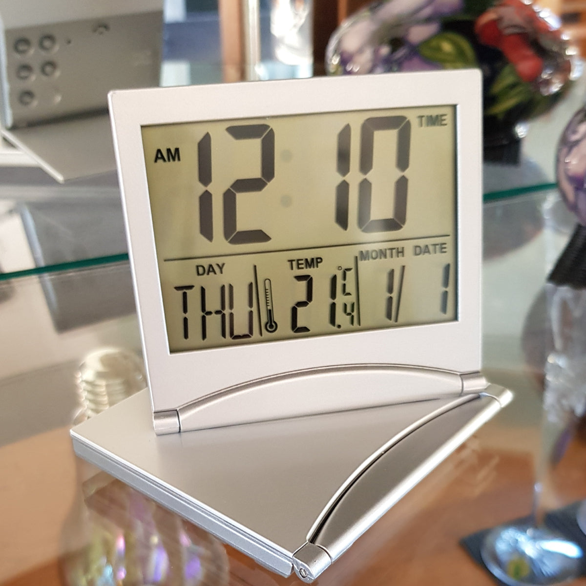 Travel Digital Alarm Clock TC211 Fold Up Teds Lifestyle Store