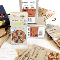 Hearing Aid Batteries 6pce packs