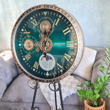Clock Metal Wall Motion Emerald Green600mm TC66
