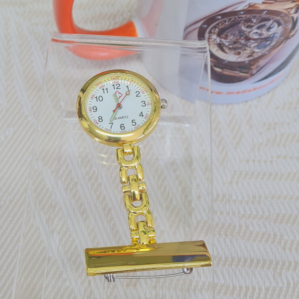 Nurse Watch Metal goldtone TNg