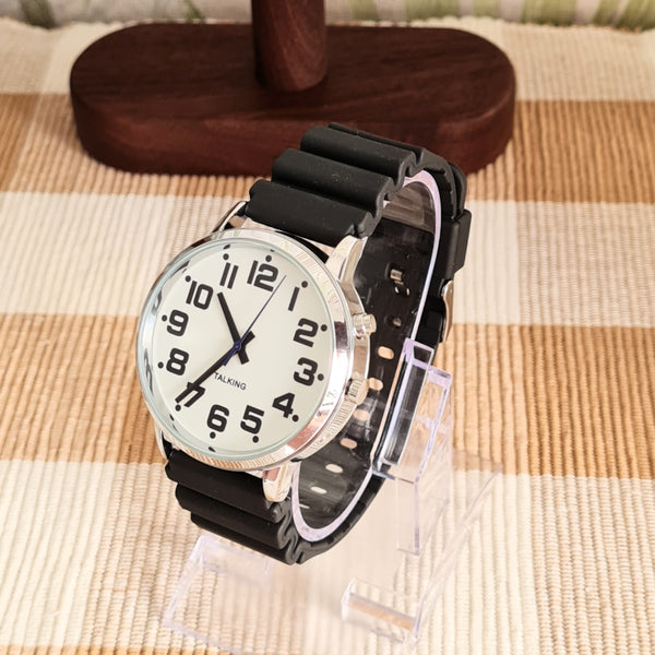 Talking Watch PU watchstrap gent