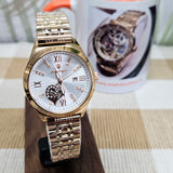 Watch Ladies White Dial  heart detail TW115