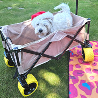ULTIMATE Wagon, Beach Cart, Yellow fat wheels ~Xmas ideas save $35. ex24/8/25