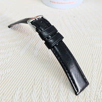 Watch Straps Italian Leather Black sizing 10-24mm