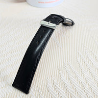 Watch Straps Italian Leather Black sizing 10-24mm