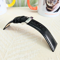 Watch Straps Italian Leather Black sizing 10-24mm