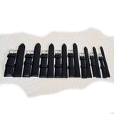 Watch Straps Italian Leather Black sizing 10-24mm