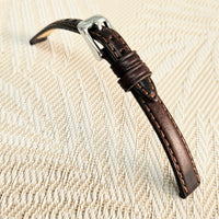 Watch Straps Italian Leather BROWN sizes 10-24mm