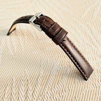 Watch Straps Italian Leather BROWN sizes 10-24mm