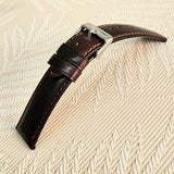 Watch Straps Italian Leather BROWN sizes 10-24mm