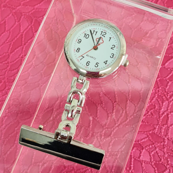 Nurse Watch Metal  SilverTone TNs