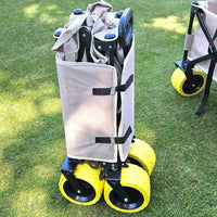 ULTIMATE Wagon, Beach Cart, Yellow fat wheels ~Xmas ideas save $35. ex24/8/25