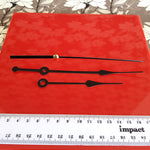 black plain clock hands