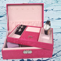 Jewellery box  TJ11-Black, Hot Pink
