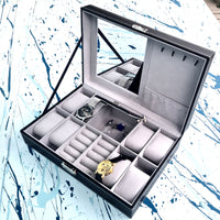 Jewellery & Watch Box  TJ16-Black