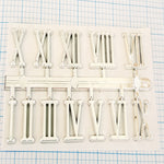 silver stick on roman numbers