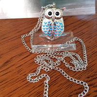 necklace watch owl