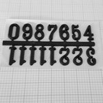 black stick on clock numbers