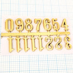 gold clock numbers