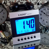 Blue light digital alarm clock