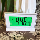 digital world time alarm clock with light