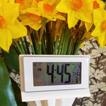 digital world time alarm clock with light
