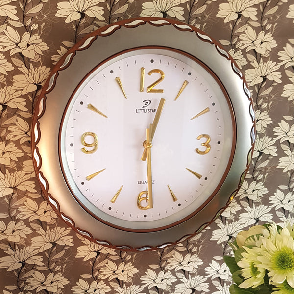 Silver Grey wall clock