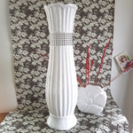 white 600mm tall vase